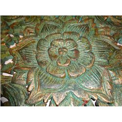 THAILAND-TEAK WOOD WALL ART- SQUARE