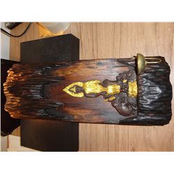 MANGO WOOD CARVED-WALL STATUE