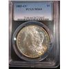 Image 1 : 1883-CC Morgan Silver Dollar, MS64 by PCGS