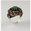 Image 1 : Natural Stone Cocktail Victorian Design Ring