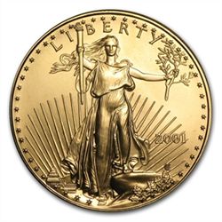 2001 1 oz Gold American Eagle - Brilliant Uncirculated