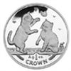 Image 1 : Isle of Man 2004 1 Crown Silver Proof Tonkonese Cat