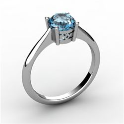 Topaz 1.00 ctw Ring 14kt White Gold