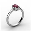 Image 1 : Ruby 0.60 ctw Ring 14kt White Gold