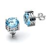 Topaz 3.10ctw Earring 14kt White Gold