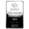 Image 2 : Silver Bars: Pamp Suisse 5 oz Bar .999 fine