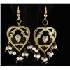 Image 1 : 8.10GRAM INDIAN HANDMADE LAKH FASHION HEART EARRING