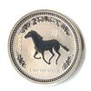 Image 1 : Australian Lunar Silver 1 oz Silver 2002 Horse