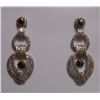 Image 1 : Diamond 1.33 Ctw Earring Sterling 92.5 Silver 12.10g