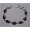 Image 1 : 11.040g Bracelet of Garnet Sterling Silver