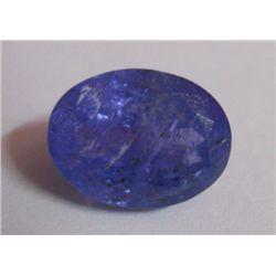Natural African Tanzanite 8.15 Ctw Oval Shape Cut Stone