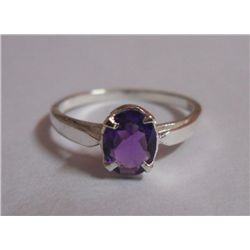 2.030g Ring of Amethyst Sterling Silver