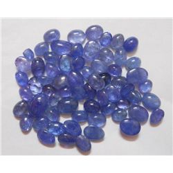 Natural African Tanzanite Loose 162.35 Ctw Oval Shape Caps