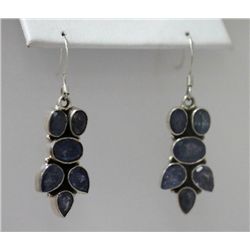 9.50g Earring of Tanzanite Sterling Silver