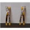 Image 1 : 4.135g Earring of Diamond 0.22 Ctw in18kt Yellow Gold