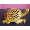 Image 1 : Wooden Decorative Turtle With Baby Inside