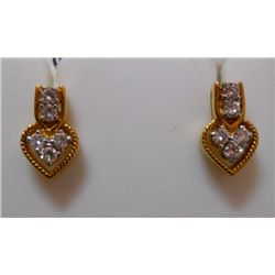 Earring of Diamond 0.40 Ctw in 5.05g 18kt Yellow Gold