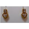 Image 1 : Earring of Diamond 0.40 Ctw in 5.05g 18kt Yellow Gold