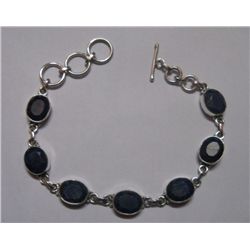 10.510g Bacelet of Sapphire Sterling Silver