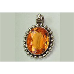 3.10g Pendant of Citrine Sterling Silver