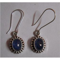 Tanzanite 3.700g Ear Rings Sterling Silver