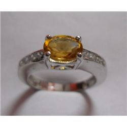 3.550g Ring of Citrine in Silver