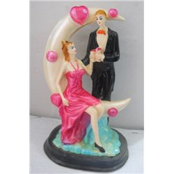 Beautiful Loving Star Couple Polystone Statue Height:10 inch, width: 5 inch