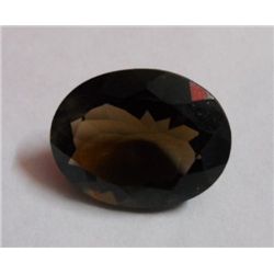 26.60 ct Oval cut Black Smokey stone