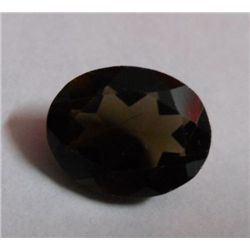 5.20 ct Oval cut Black Smokey stone