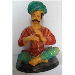 Indian Rajasthani Man Polystone Satute Height: 14 inch, Width: 9 inch