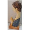 Image 2 : Indian Welcome Lady Polystone Statue Height: 16inch, Width: 6 inch