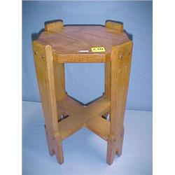 16"H Oak Pot Stand...