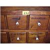 Image 2 : 18 Drawer Oak Hardware Cabinet...