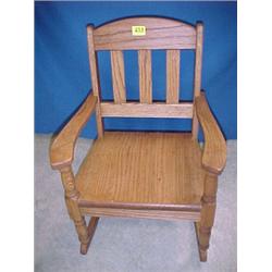 Modern Oak Child's Rocker...