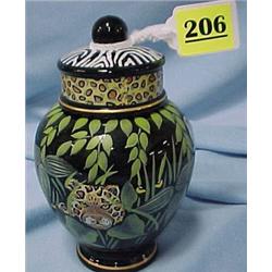 6"H Modern Fenton Lidded Jar...