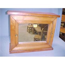 Maple Wall Cabinet With Mirror...