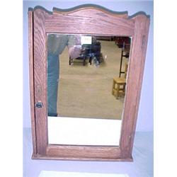 Mirrored Oak Wall Cabinet...