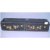 Image 1 : Lacquered Oriental Scroll Box...