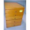 Image 1 : Five Drawer Maple Specimen Cabinet...