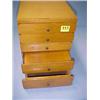 Image 2 : Five Drawer Maple Specimen Cabinet...