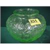 Image 1 : Uranium Glass "Poppy" Bowl...