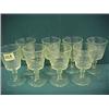 Image 1 : Set of 8 Vaseline Goblets...