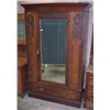 Image 1 : English Edwardian Walnut Wardrobe...