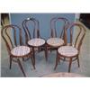 Image 1 : Set of Four Oak Bentwood Chairs...