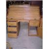 Image 2 : Oak S-Curve Roll-Top Desk...