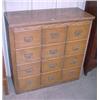 Image 1 : Twelve Drawer Oak File Cabinet...