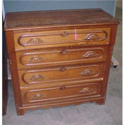 American Walnut Victorian Chest...