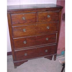 Five Drawer Oak Chest...