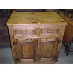 Contemporary Rustic Pine Cabinet...