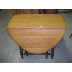 Tiger Oak Gate Leg Table...